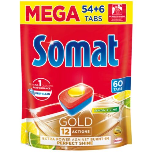 Somat Gold Lemon&Lime mosogatógép tabletta 60 db