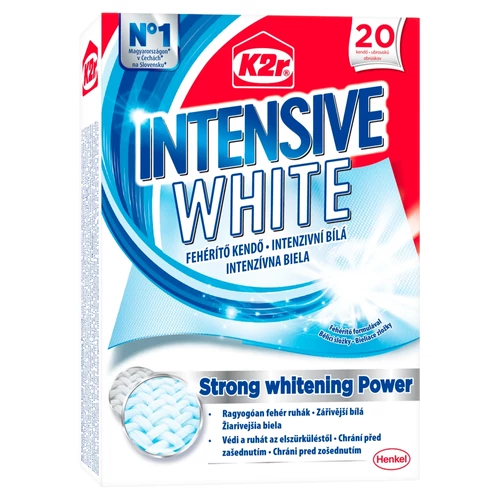 K2r Intensive White fehérítő kendő 20 db