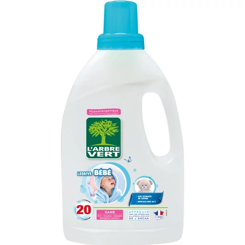 L'Arbre Vert Folyékony Öko Mosószer Baba Hipoallergén 40 mosás 1,5 l