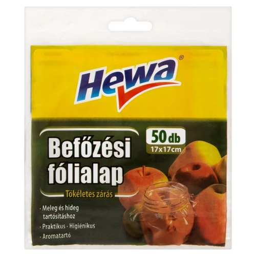 Hewa Befőzési Fólialap 17x17 cm 50 db