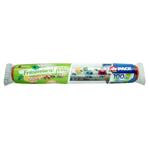 Dr. Pack Frissentartó Fólia Rollbox Perforált 45 cm, 100 db