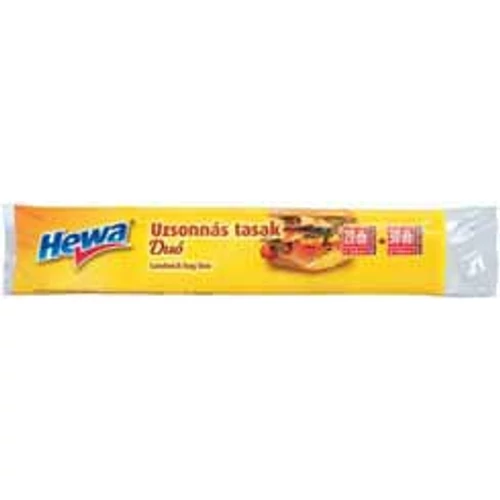 Hewa Uzsonnás Tasak Duo Záróklipsszel 1 l 20 db + 3 l 30 db