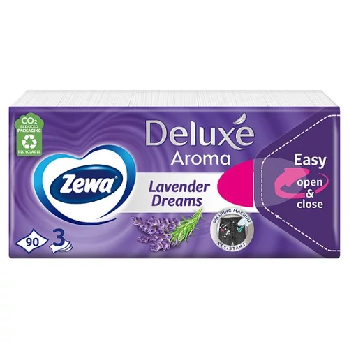 Zewa Deluxe Papírzsebkendő Lavender Dreams 3 rétegű, 90 db (#40)