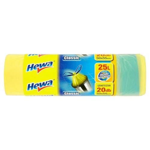 Hewa Classic Szemeteszsák Önzáró Szalaggal 25 l, 20 db