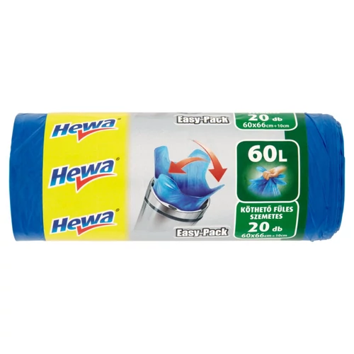 Hewa Easy Pack Köthető Füles Szemeteszsák 60 l, 20 db