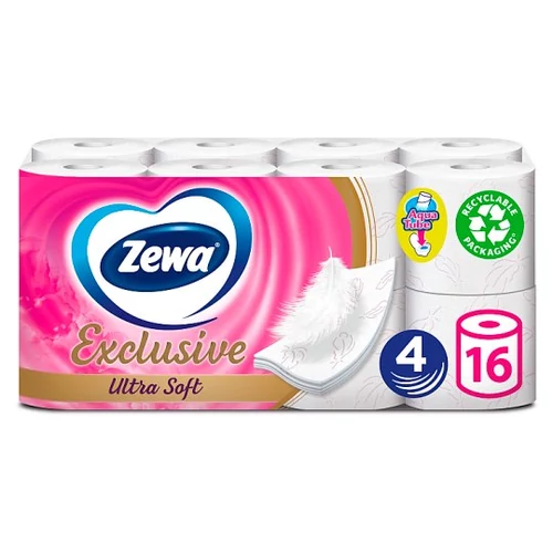 Zewa Exclusive Toalettpapír Ultra Soft 4 rétegű 16 tekercs 