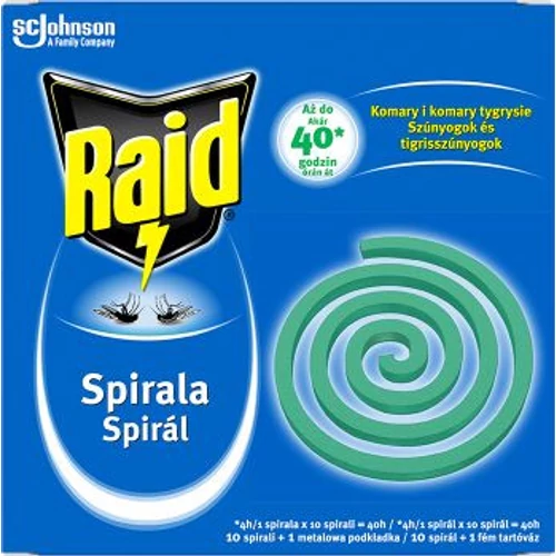 Raid Szúnyogírtó Spirál 10 darab