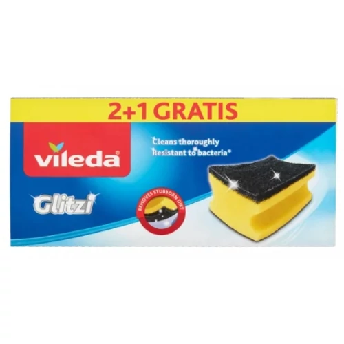 Vileda Glitzi Erős Súrolószivacs Tisztító Kristályokkal 2 db