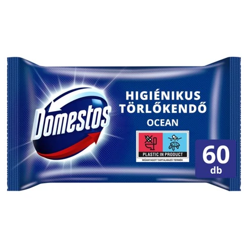 Domestos Higiénikus Törlőkendő Ocean 60 db (#6)