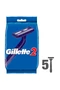 Gillette 2 Eldobható Borotva 5 db