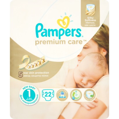 Pampers Premium Care Pelenka Newborn (1) 2-5 kg 22 db 