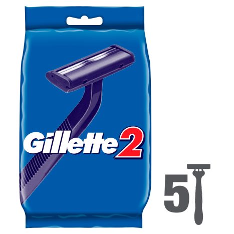 Gillette 2 Eldobható Borotva 5 db