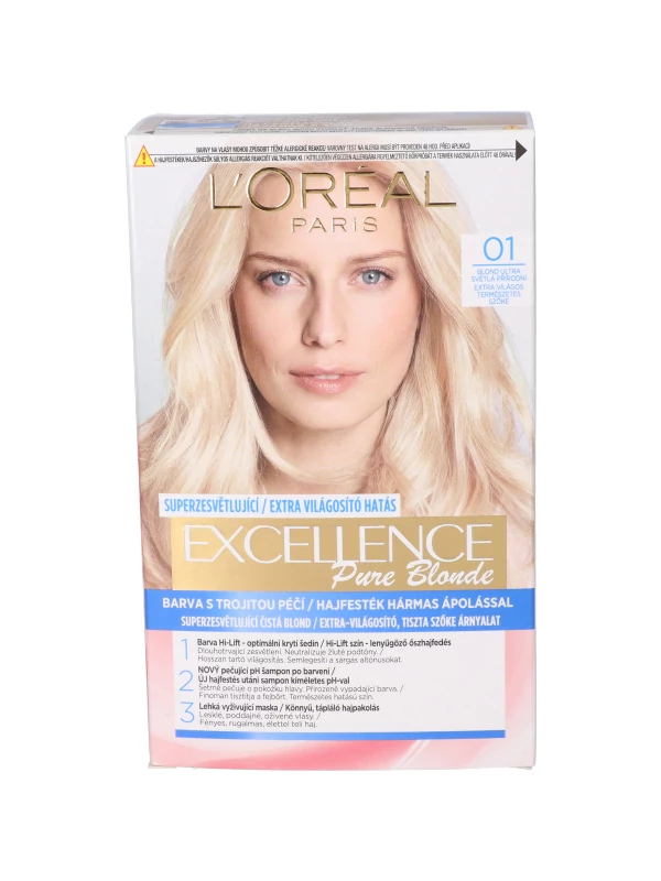 L'oréal Paris Excellence Pure Blonde Extra Világos, Természetes Szőke Hajfesték  (01)