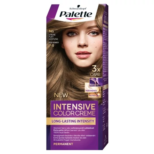 Schwarzkopf Palette Intensive Color Creme tartós hajfesték 7-0 középszőke (N6)