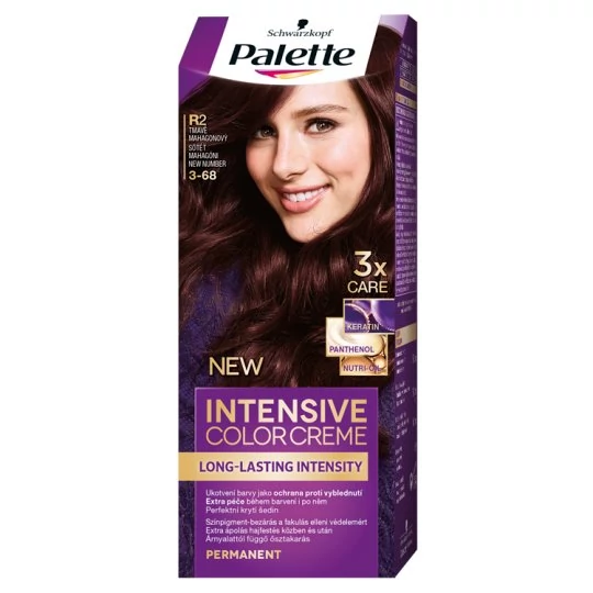 Schwarzkopf Palette Intensive Color Creme tartós hajfesték 3-68 sötét mahagóni (R2)