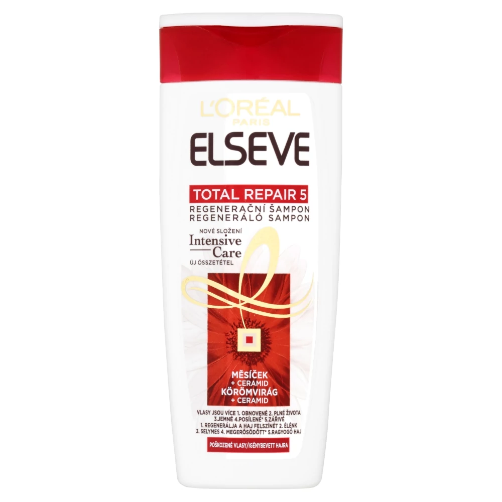 L'Oréal Paris Elseve Total Repair Regeneráló Sampon Igénybevett Hajra 250 ml