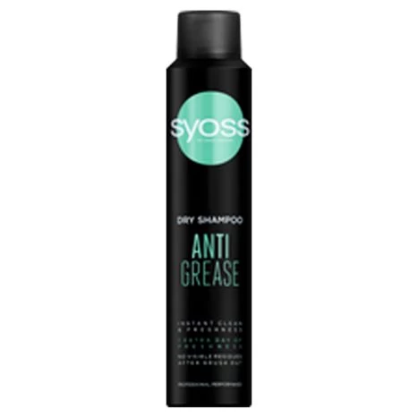 Syoss Anti Grease Száraz Sampon Gyorsan Zsírosodó Hajra 200 ml