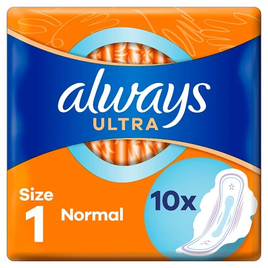 Always Ultra Normal (S1) Szárnyas Egészségügyi Betét, 10 Db