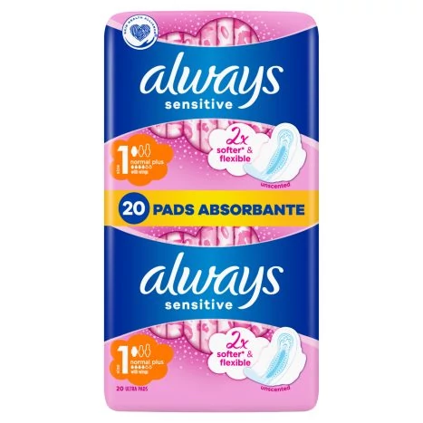 Always Ultra Sensitive Normal Plus Egészségügyi Betét (1-es Méret), 20 db