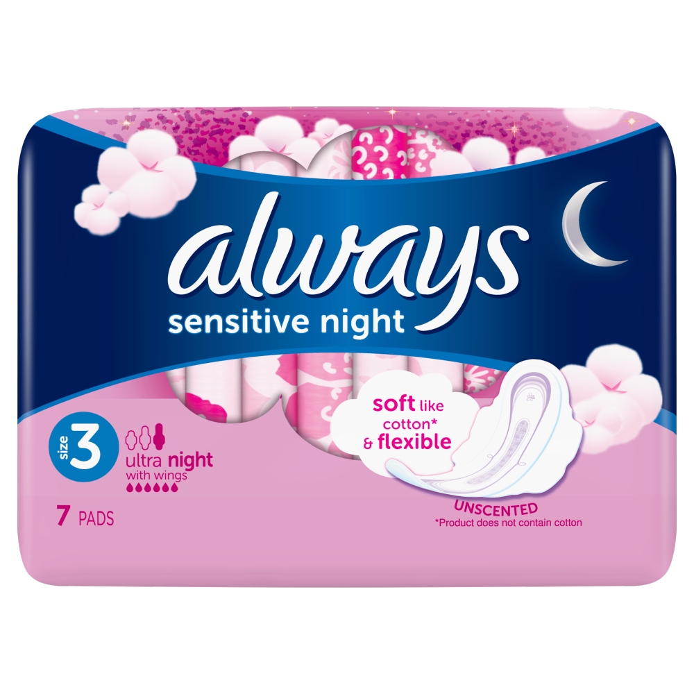 Always Sensitive Ultra Night Egészségügyi Betét 7 db
