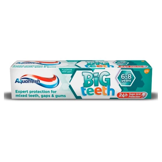 AquafreshMy Big Teeth Fogkrém Gyerekeknek 6-8 éves korig 50 ml