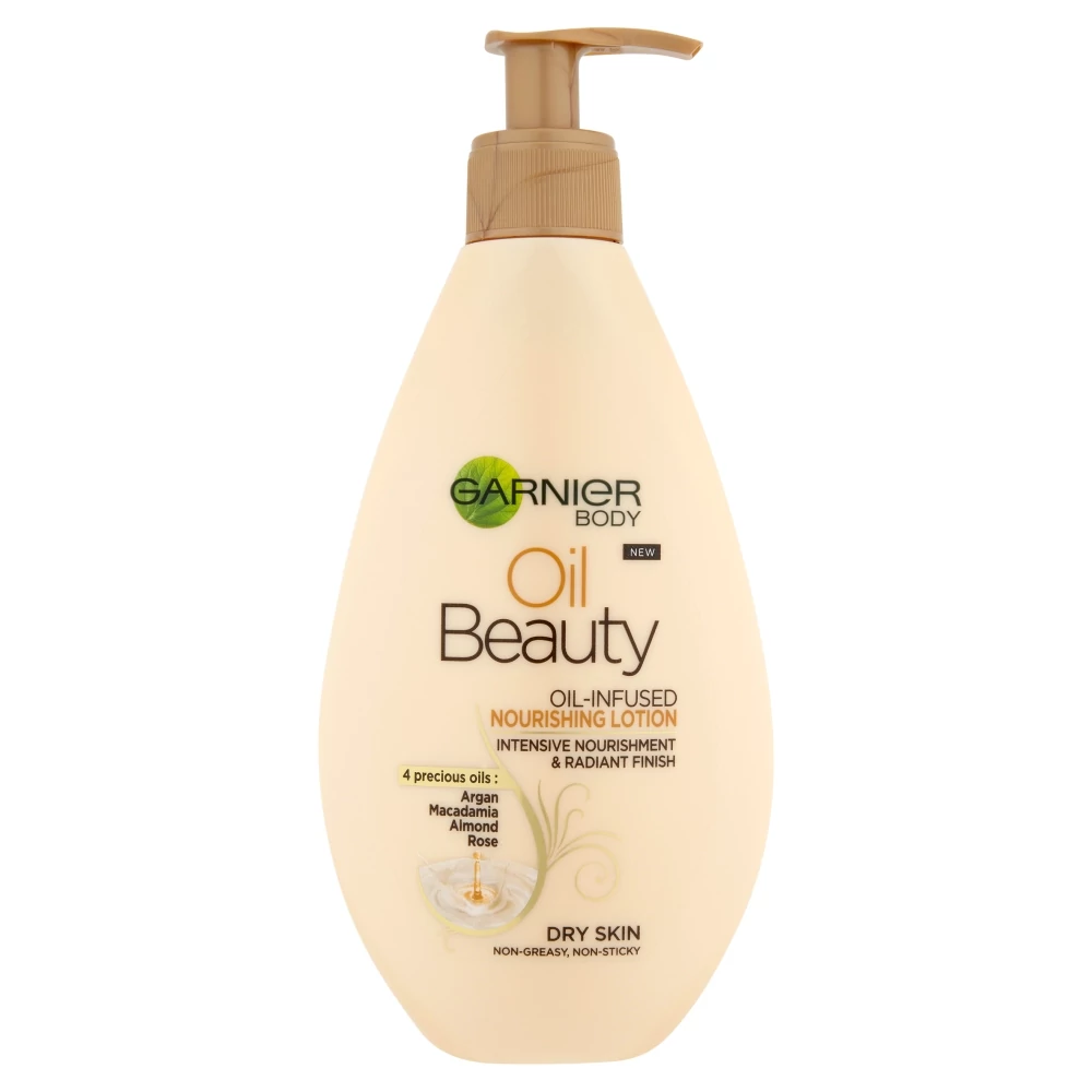 Garnier Oil Beauty Olajjal Gazdagított Tápláló Testápoló pumpás 250 ml