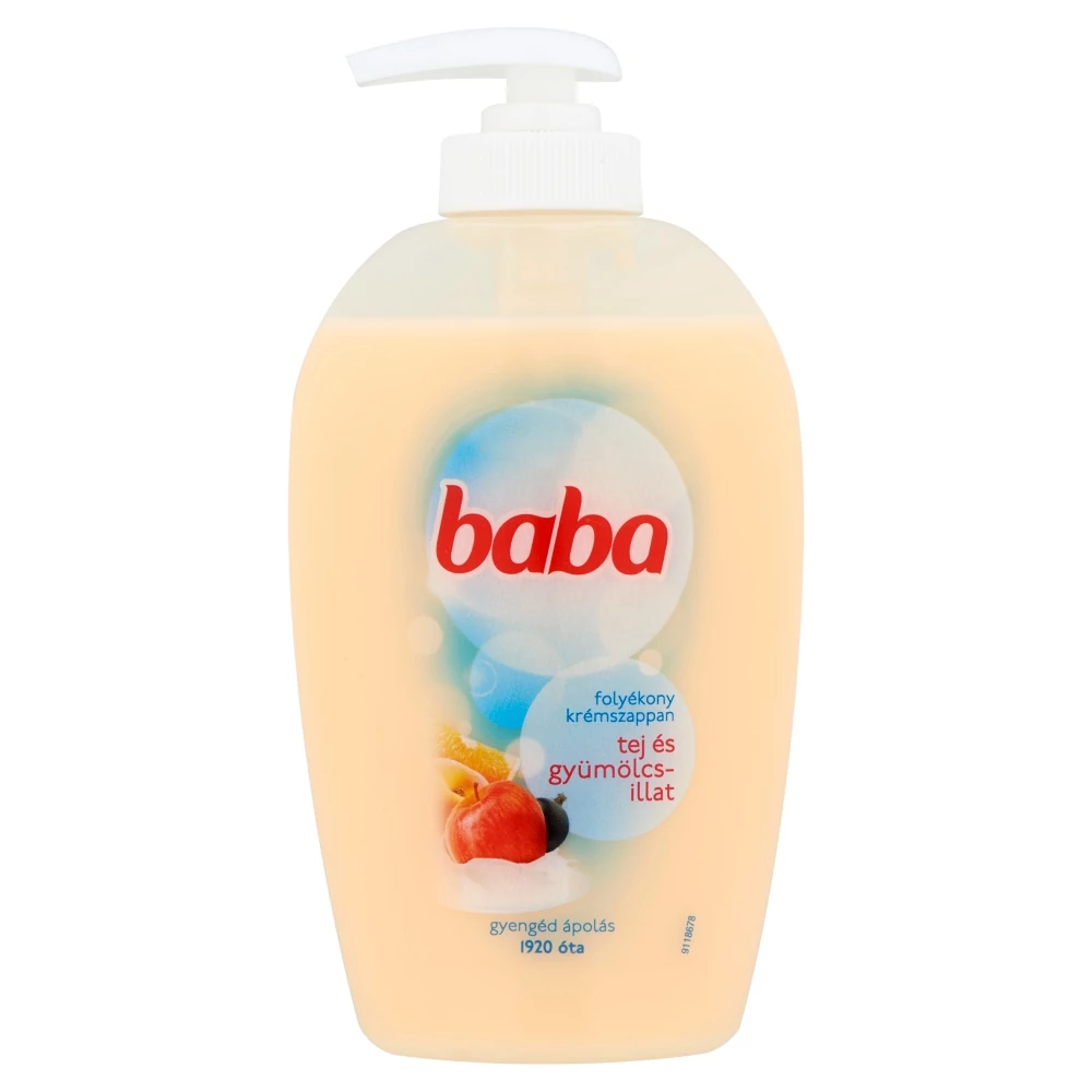 Baba Folyékony Szappan Tej és Gyümölcsillat pumpás 250 ml