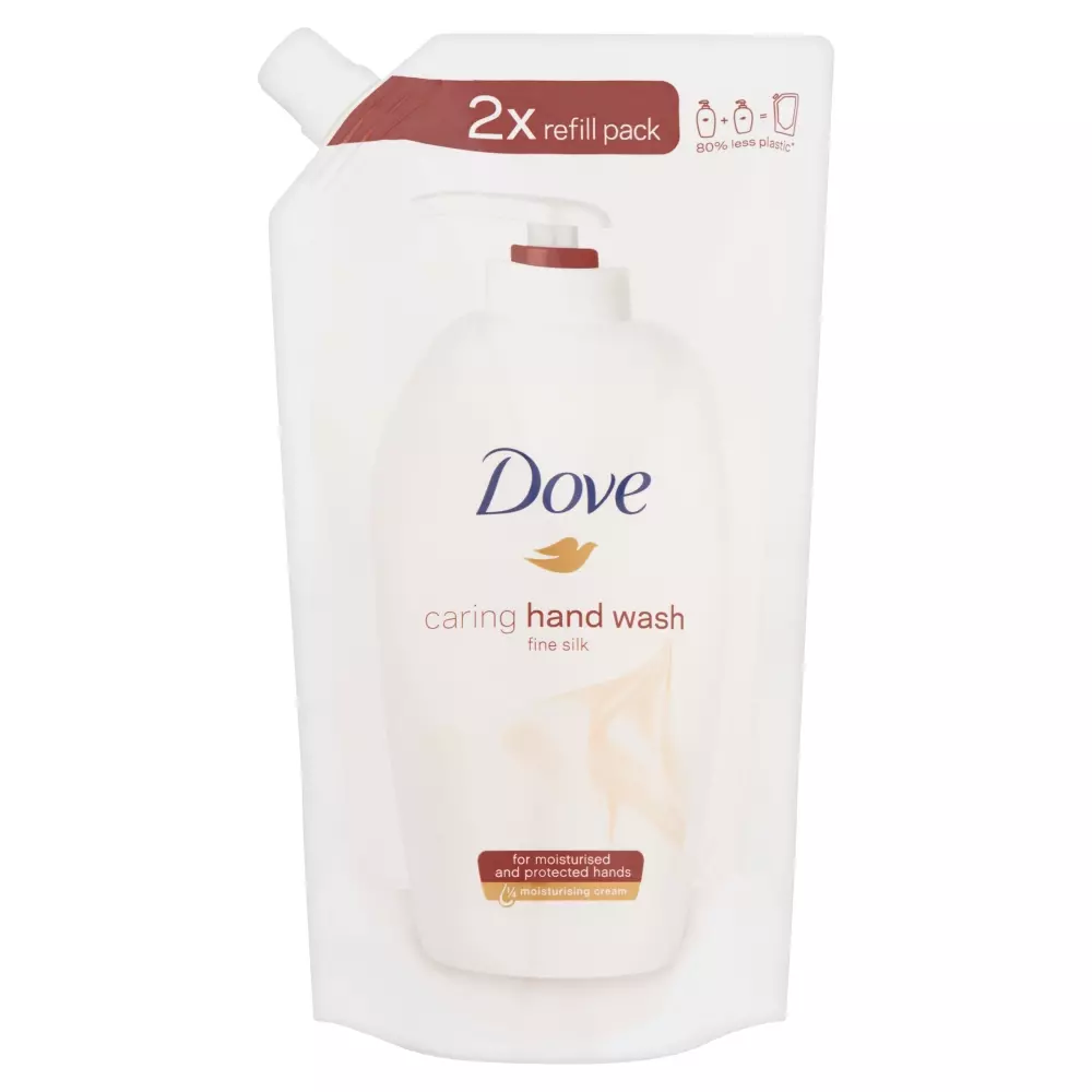 Dove Caring Hand Wash Fine Silk Folyékony Krémszappan utántöltő 500 ml