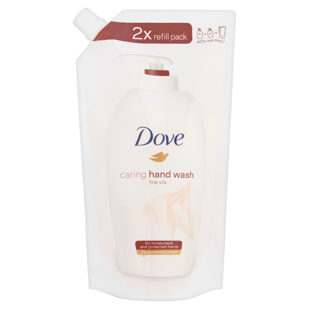 Dove Caring Hand Wash Fine Silk Folyékony Krémszappan utántöltő 500 ml