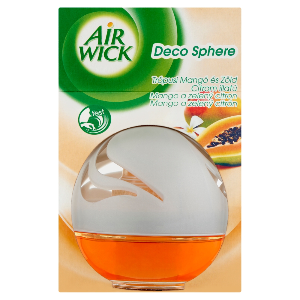 Air Wick Deco Sphere Illatgömb Trópusi Mangó és Zöld Citrom 75 ml