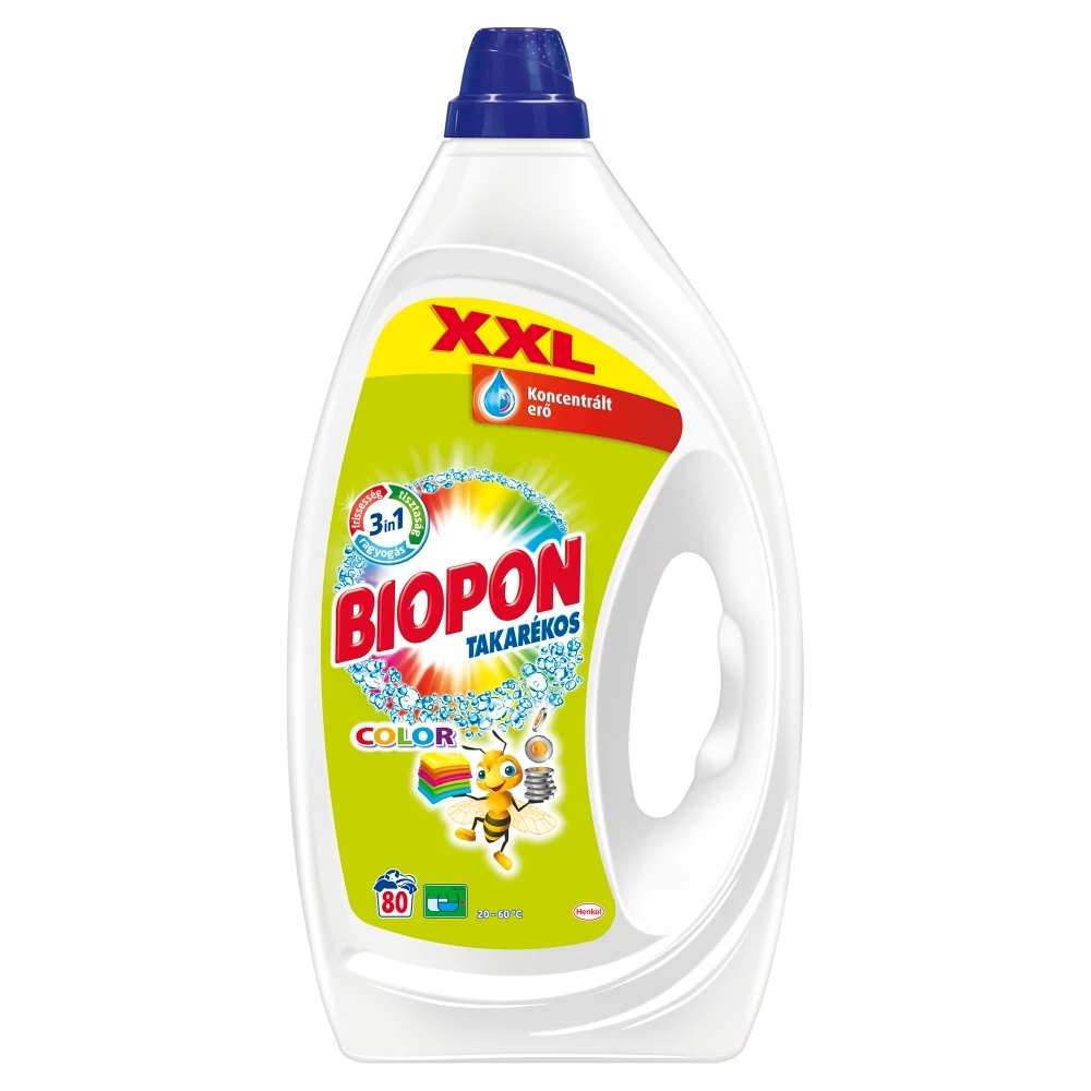 Biopon Takarékos Mosógél Color 80 mosás 4 l