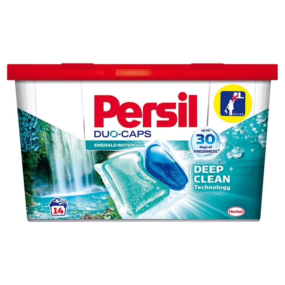 Persil Duo Caps Gél Mosószer Kapszula Emerald Waterfall 14 db