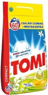 Tomi Mosópor 2in1 Zöld Tea és Jázmin 60 mosás 4,2 kg 