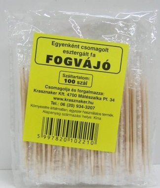 Krasznaker Fogvájó Egyenként Csomagolt 100 db-os csomag (#50)