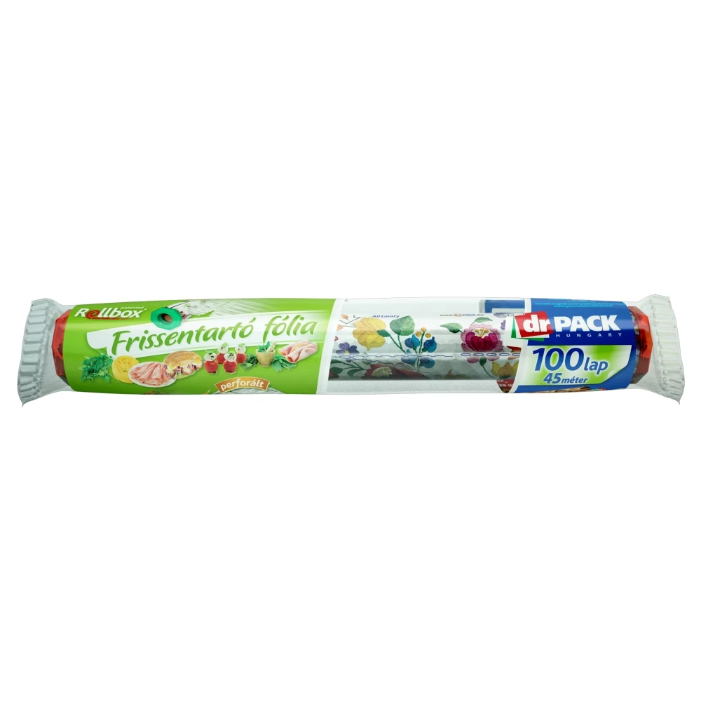 Dr. Pack Frissentartó Fólia Rollbox Perforált 45 cm, 100 db