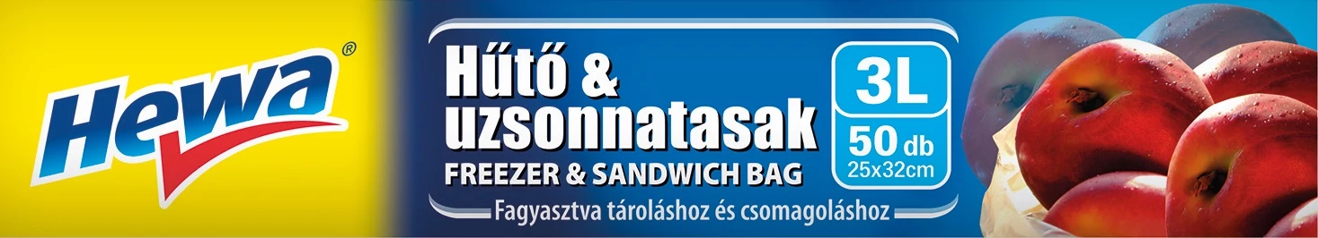 Hewa Hűtő & Uzsonnatasak 3 l 50 db