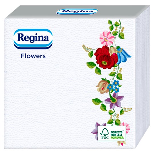 Regina Flowers Szalvéta 1 rétegű 33x33 cm 45 db 