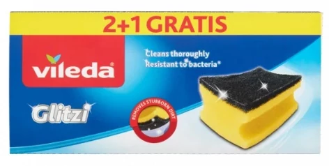 Vileda Glitzi Erős Súrolószivacs Tisztító Kristályokkal 2 db