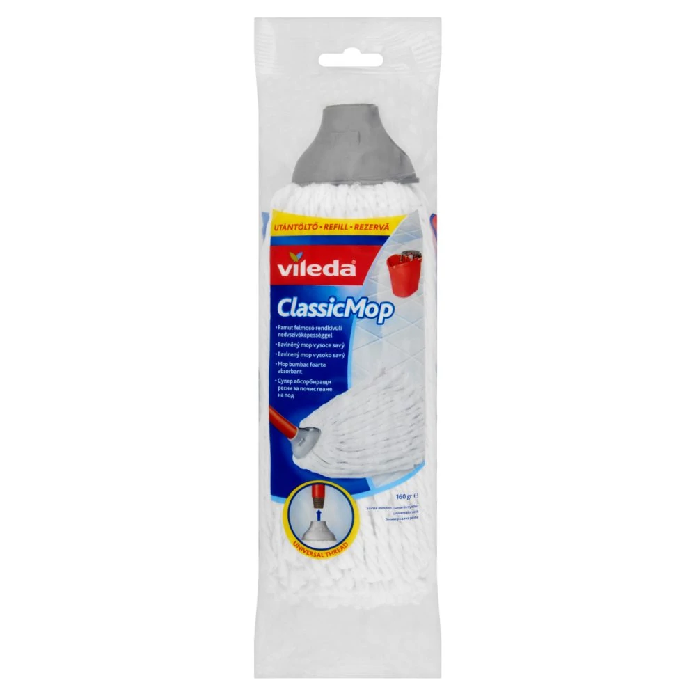 Vileda ClassicMop Pamut Felmosófej menetes