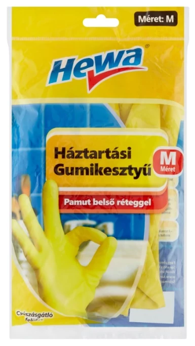 Hewa Háztartási Gumikesztyű M-es méret, 1 pár