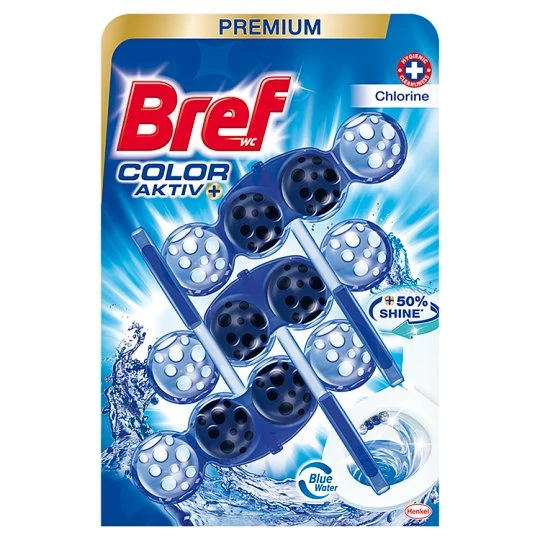 Bref Color Aktiv Kosaras WC Öblítő Chlorine 3x50 g