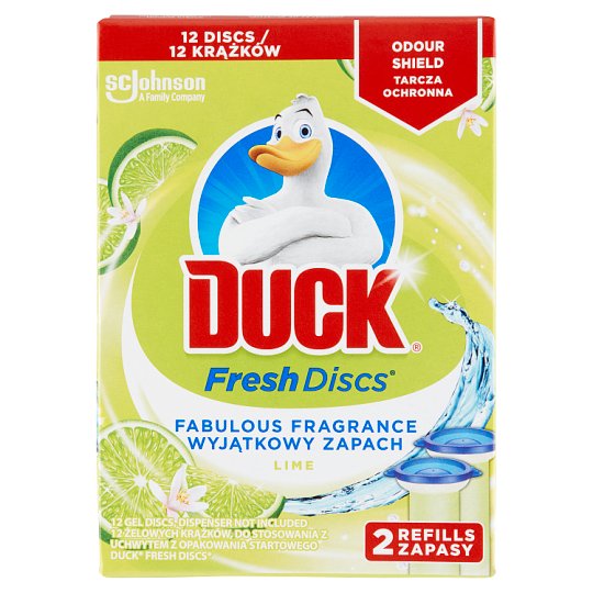 Duck Fresh Discs WC Öblítő Korong utántöltő Lime 2x36 ml=72 ml