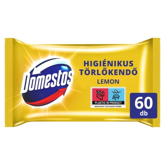 Domestos Higiénikus Törlőkendő Lemon 60 db (#6)